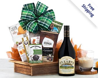 O'Leary's Irish Country Cream and Chocolate Gift Basket Free Shipping